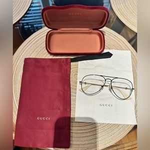 New Authentic Gucci Mens Aviator Eyewear Sunglasses GG0515O GG LV Bal Yee Yves